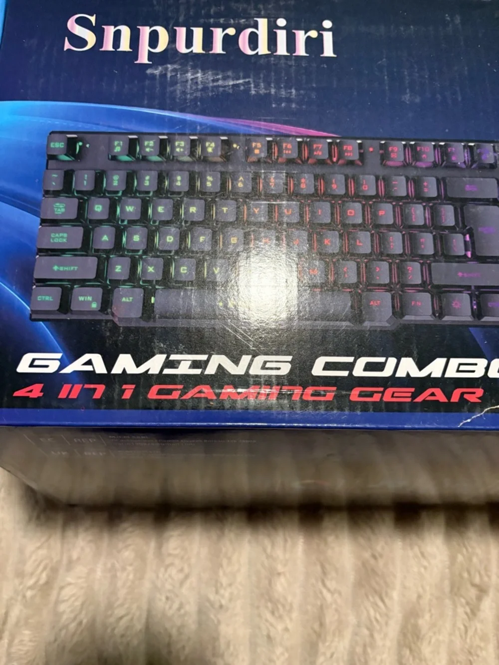 adidas Gaming Keyboard & Headset Set in Black and Blue